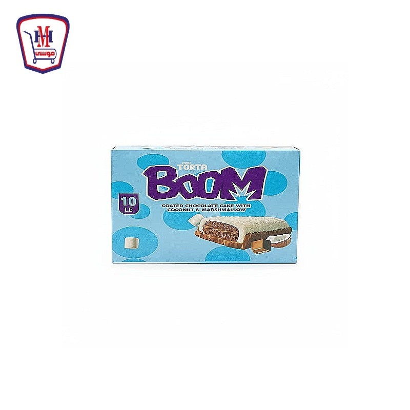 تورتا بوم كيك حشو كريمه شيكولاته علبه × 6 باكو