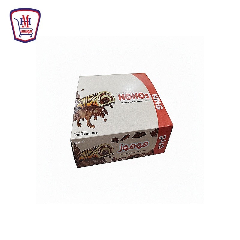 هوهوز كيك رول شيكولاته جامبوعلبه × 12 قطعه