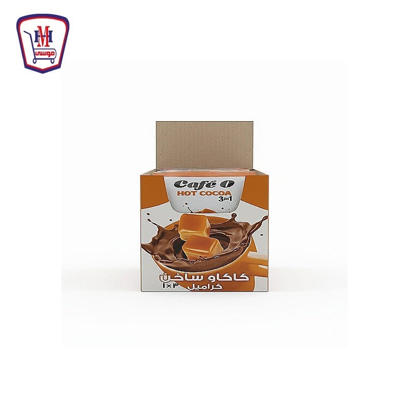 كافيه او كاكاو كراميل 3 × 1 24 جرام علبه × 12 ظرف