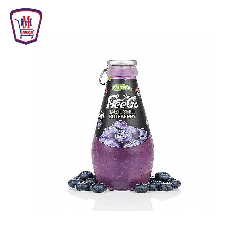 دوبيلا مشروب بذور الريحان توت ازرق 290 مللى