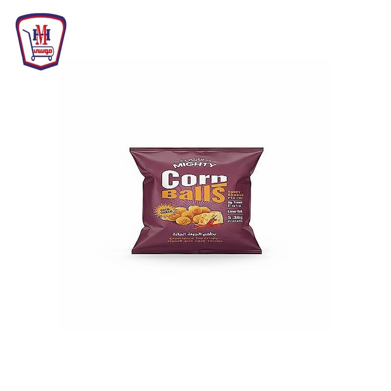 مايتى كورن بولز بطعم الجبنه الحاره 50 - 60 جرام