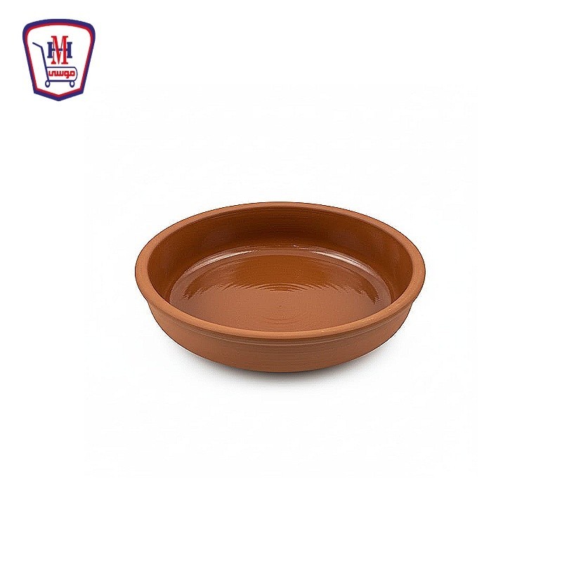 صنية فخار وسط مقاس نصف كيلو