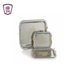 طقم صوانى استنالس 3 قطع | هايبر موسى