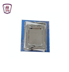 طقم صوانى استنالس سيلفر 2قطعه لوكس | من موسى | هايبر موسى