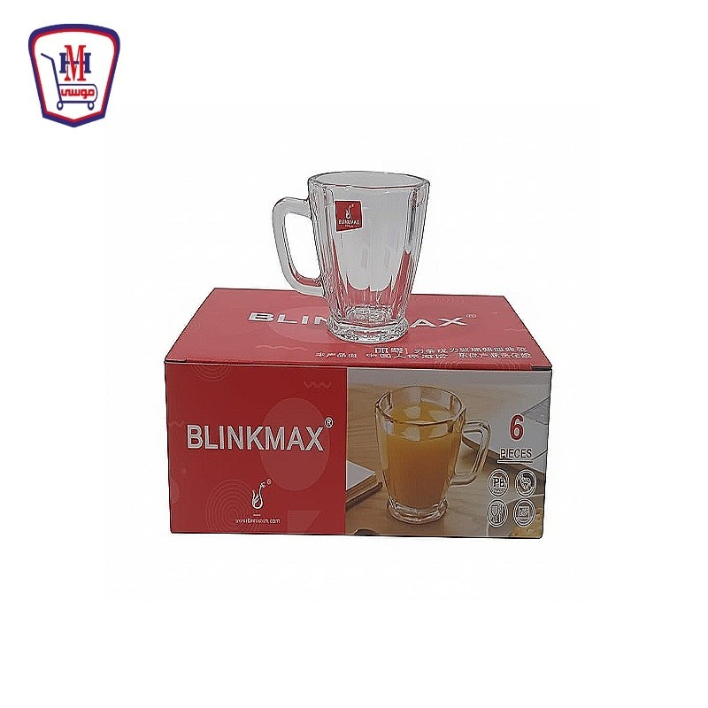 بلانك ماكس طقم مج شاى زجاج 6 قطعه موديل KTZB 143