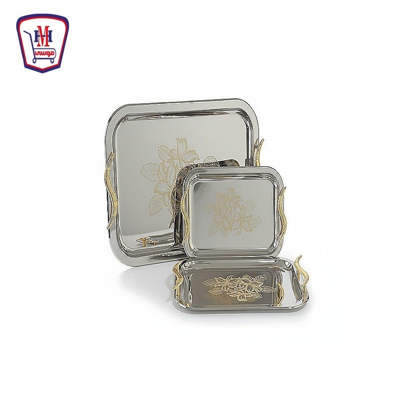 طقم صوانى استنالس 3 قطع