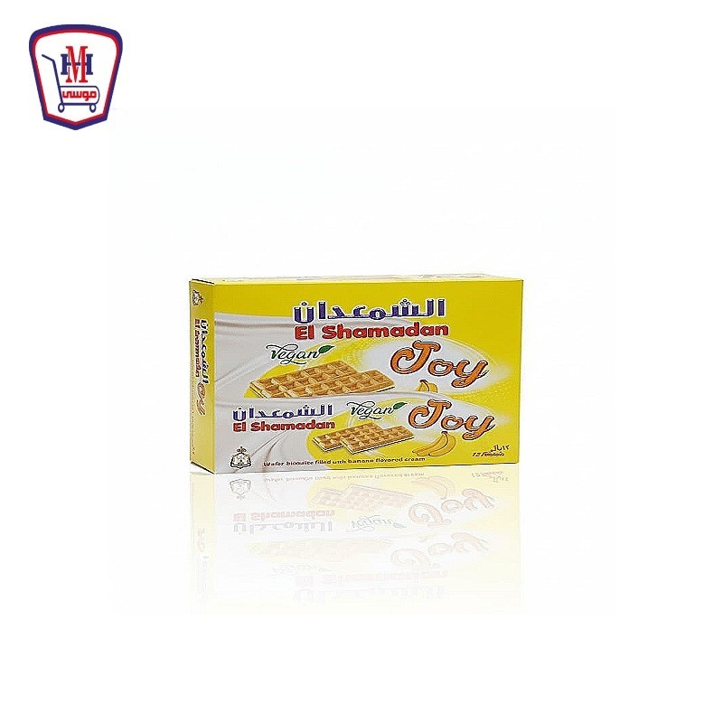 جوى بسكويت نباتى موز علبه × 12 باكو