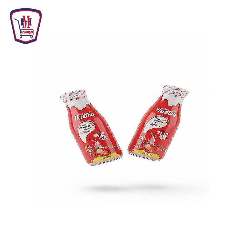 هيلثى حليب رايب بالفراوله 250 مللى