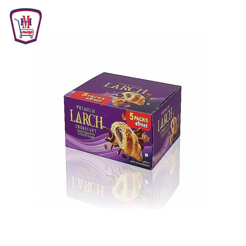 لارش كرواسون بكريمه طعم البندق . علبه 5+1 هديه