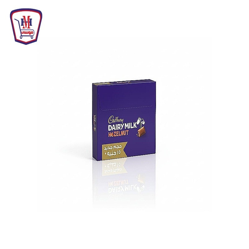 كادبورى شيكولاته بندق 18.5 جرام علبه × 12 قطعه