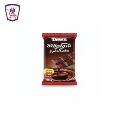 صورة دريم شيكولاته خام للطبخ غامق 100 جرام 100 جم من دريم - هايبر موسى