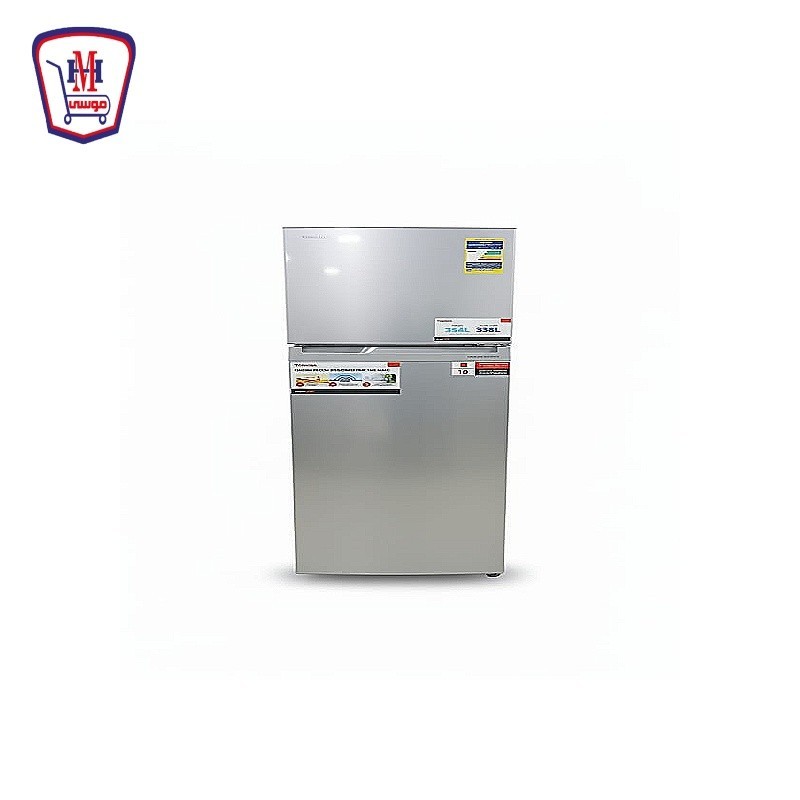 توشيبا ثلاجه 2 باب 338 لتر فضى فاتح No Frost GR- RT468WE(49)