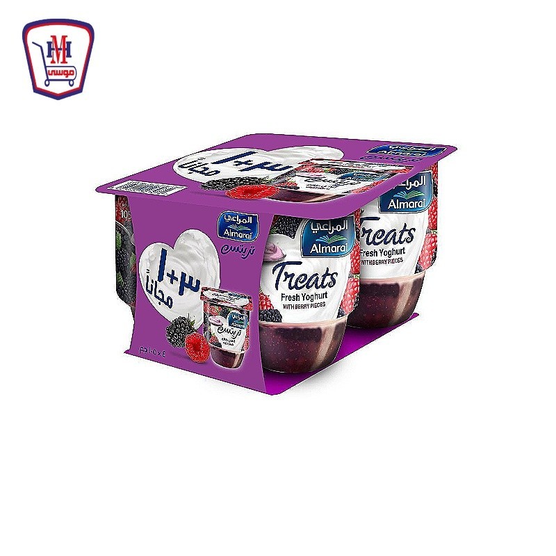 المراعى زبادى تريتس بتوت 3 + 1 مجانا 105 جرام