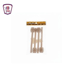 ملعقه عسل حلزونى خشب كيس 4 قطعه | هايبر موسى