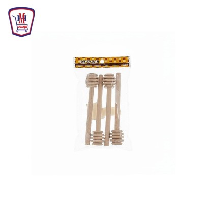 ملعقه عسل حلزونى خشب كيس 4 قطعه | هايبر موسى