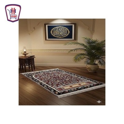 سجاد صلاه العبور قطيفه منقوش ضهر دوتس ابيض من موسى | تسوّق أونلاين