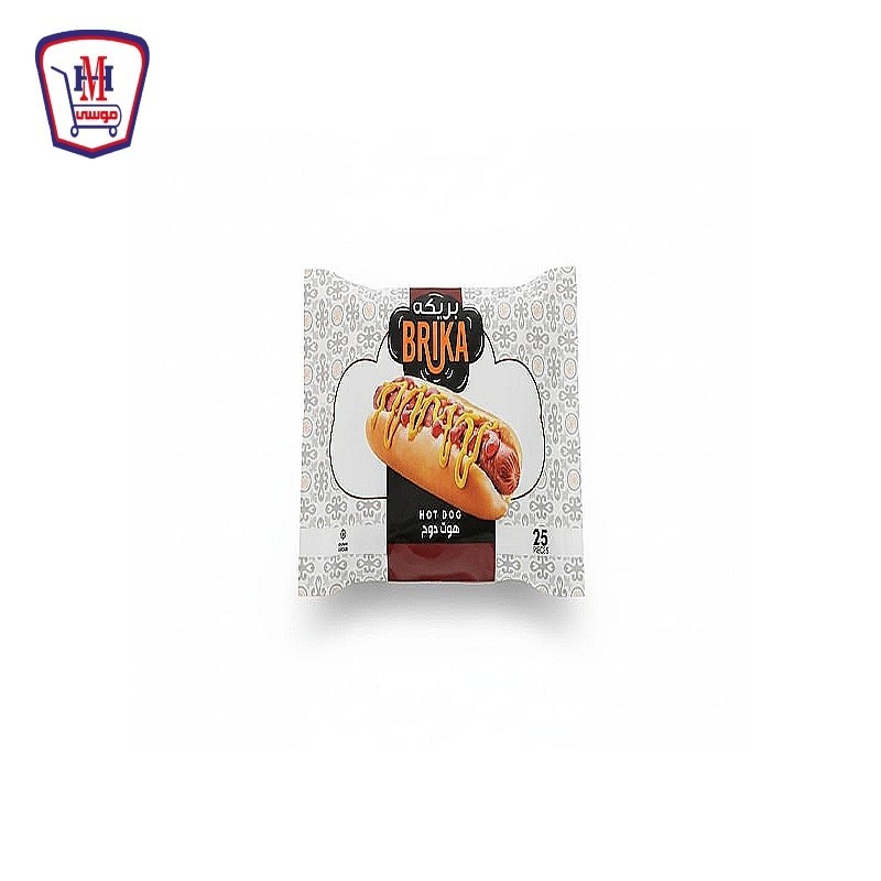 بريكه هوت دوج 25 قطعه 1 كيلو جرام