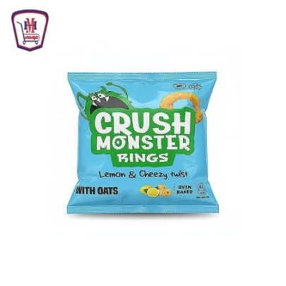 كرانش مونستر رينجز مقرمشات بطعم الليمون بالجبنه 50 جرام لي | تسوّق أون