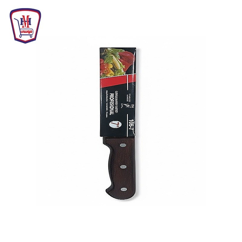 روعه الحوت سكينه جزارى يد خشب مقاس 7 موديل 7-106