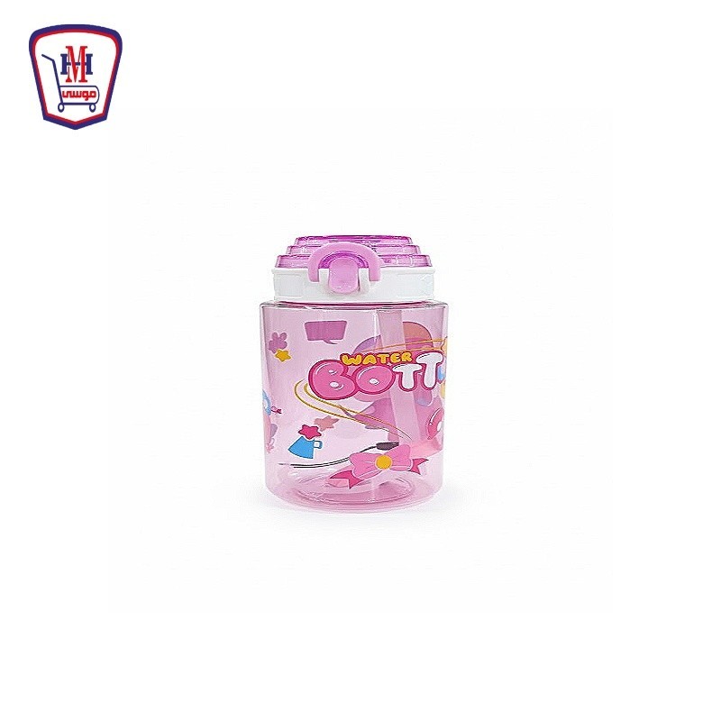 زجاجه مياه غطاء حلزونى رسومات 650 مللى