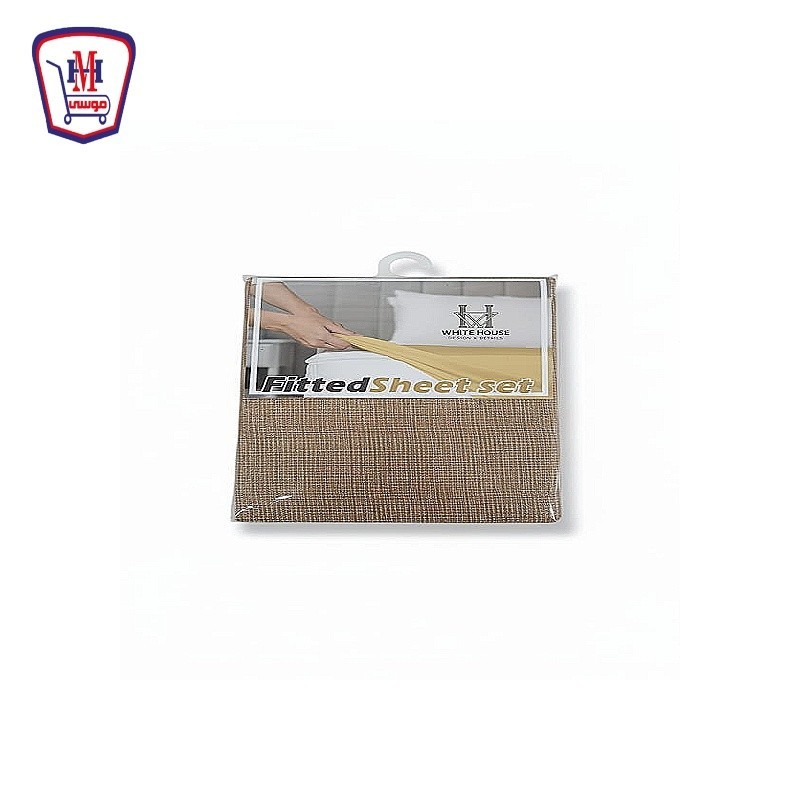 طقم ملايه وايت هاوس استيك 180 × 200 شنطه 3 قطعه