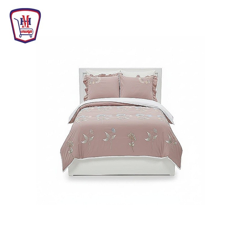 طقم ملايه سرير مطرز كبير 4 قطعه موديل 333م 400863