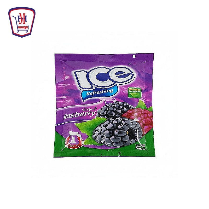 ايس عصير بودره ظرف توت 30 جرام