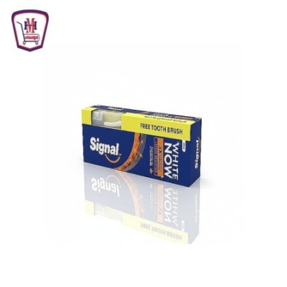 سيجنال معجون وايت ناو بقع القهوه 75 مللى + فرشاه