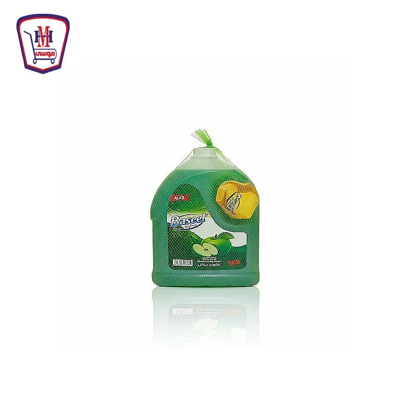 بسيل صابون سائل تفاح 4 لتر + 500 مللى هديه