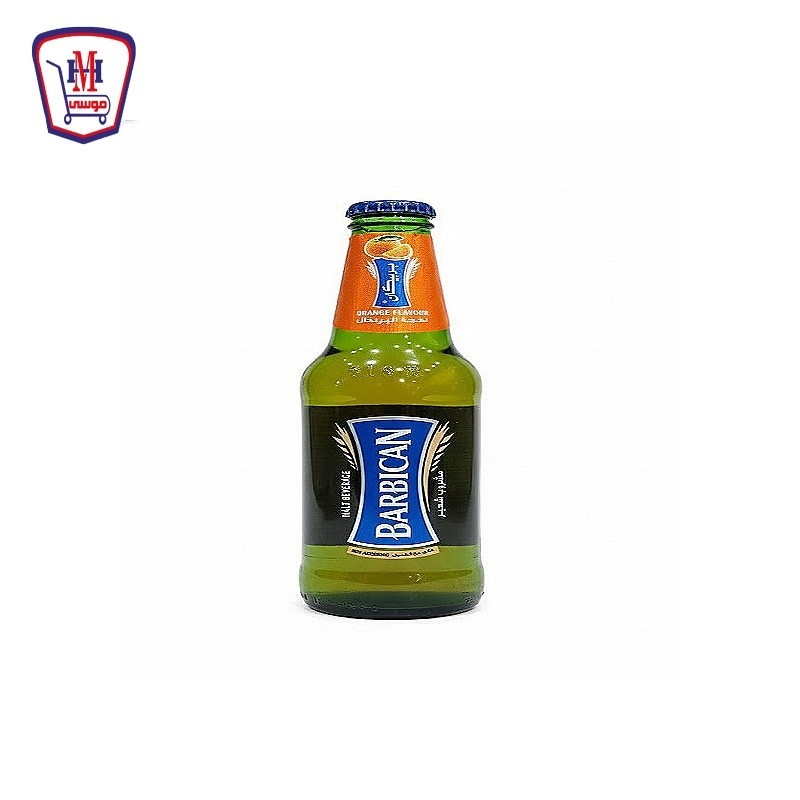 بربيكان شراب شعير زجاج برتقال 330 مللى