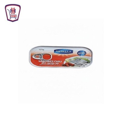 دوبيلا سردين فى زيت نباتى و محلول محلى مع الفلفل 125 جرام