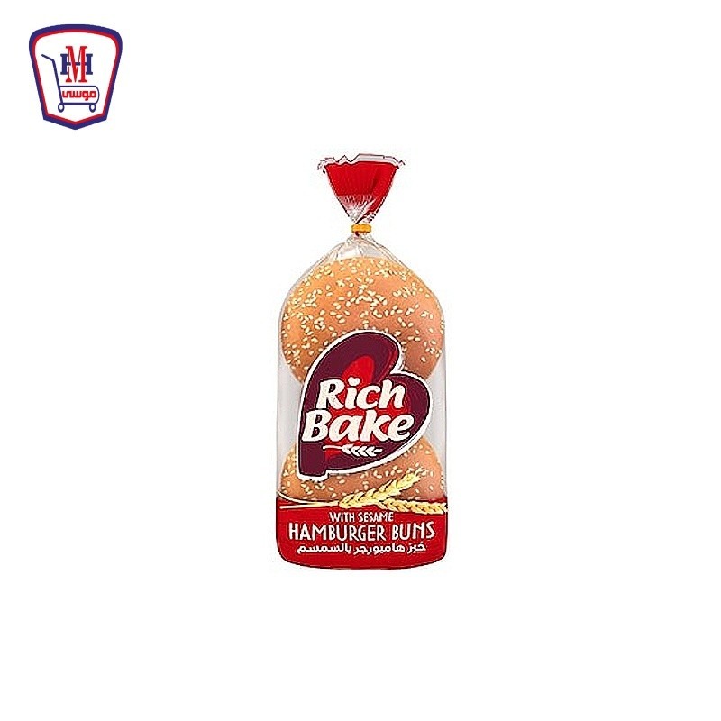 ريتش باك خبز برجر جليزد 4 قطع كيس