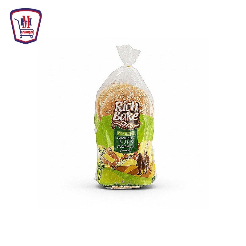 ريتش باك خبز هامبورجر عادى 4 قطع