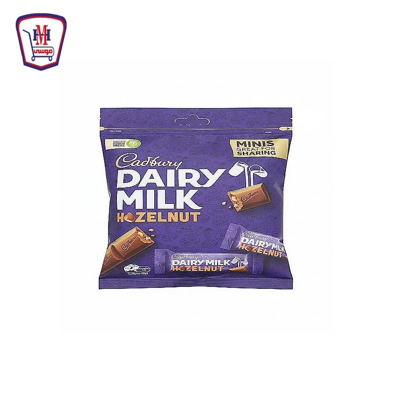 كادبورى شيكولاته مينى بندق كيس 156 جرام