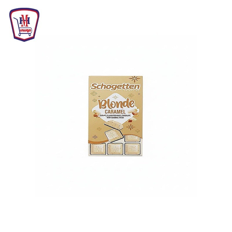 ماكسيون شيكولاته بيضاء مع قطع الكراميل 100 جرام