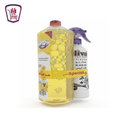 رغاوى منظف ارضيات ليمون 1.25لتر+ ميفال معطر جو عرض — House | هايبر موس