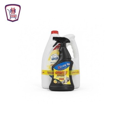 رغاوى صابون سائل ليمون 5 لتر + اكس مزيل دهون 500 مللى | هايبر موسى — ت