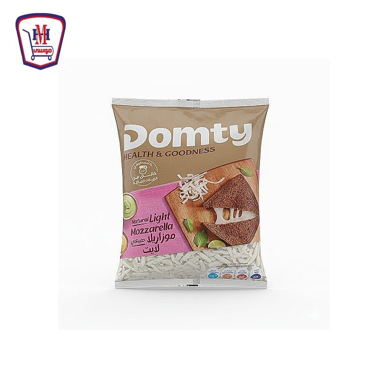 دومتى بريميم جبنه موزاريلا لايت مبشور 280 جرام