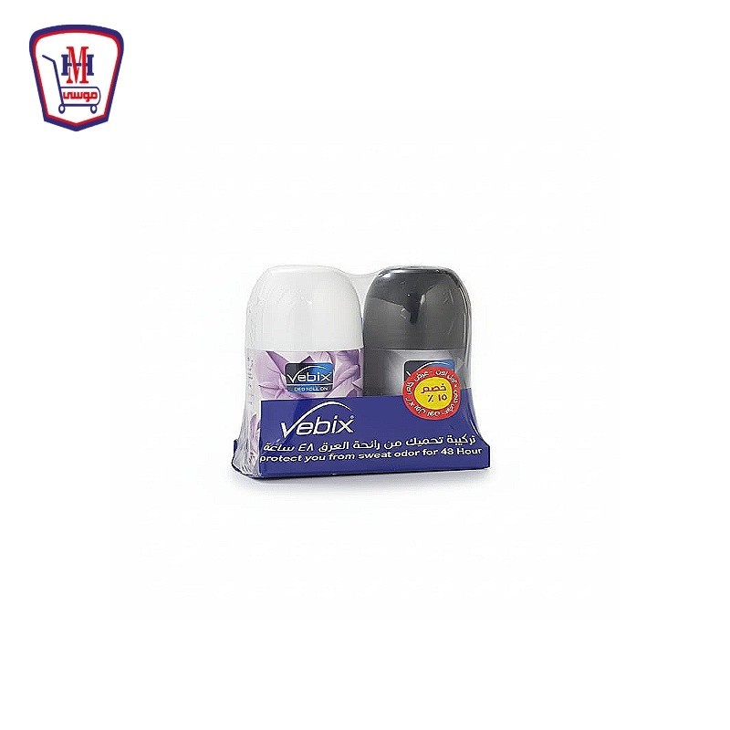 فيبكس رول اون رجالى +حريمى 50 مللى 1+1 بنفسجى