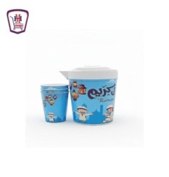 دورق بلاستيك بيور خيامى 2 لتر + 3 كوب