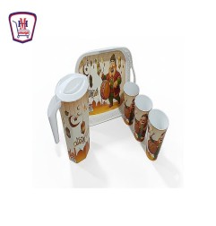 البسيونى دوراق بلاستيك رمضانى + 4 كوب + صنيه | هايبر موسى