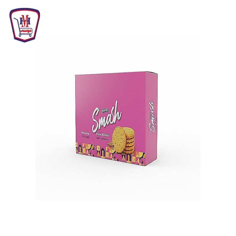 كيمتزو سماش بسكويت ساده بطعم القرفه 9 قطع علبه × 12 باكو