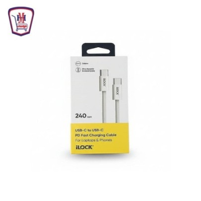 اى لوك كابل شاحن قماش Type C  موديل / 5091 -to C 100w