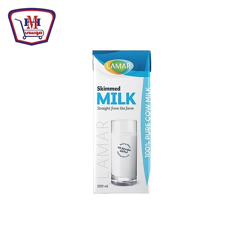 لمار حليب خالى الدسم 200 مللى