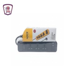 اى لوك مشترك 3 مخرج و 2 يو اس بى 2 متر موديل 5110  ابيض / اسود