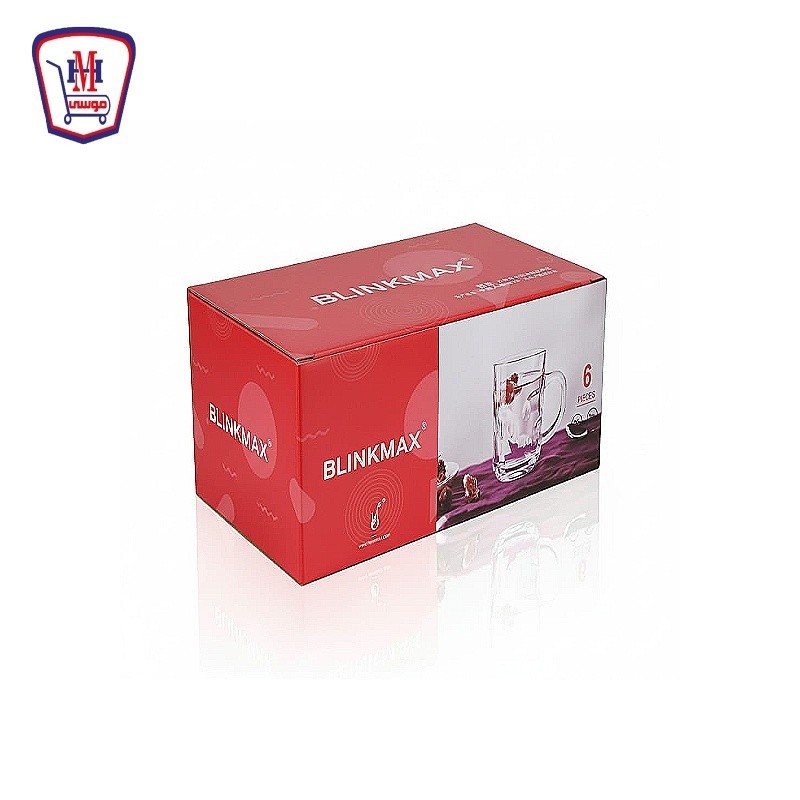 بلانك ماكس طقم مج زجاج 6 قطع موديل KTZB04-3