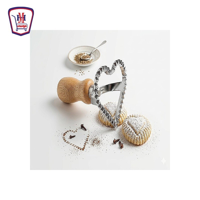 ختامه عجين استانلس يد خشب اشكال