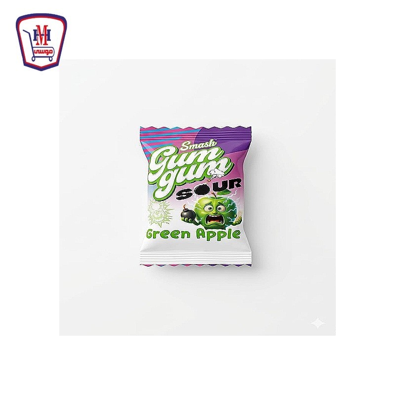 كيمتزو سماش جم جم لبان ساور محشو عسل نكهه التفاح الاخضر 1 قطعه