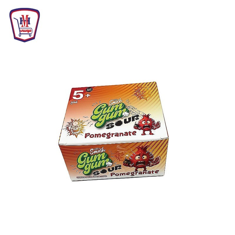 كيمتزو سماش جم جم لبان ساور محشو عسل نكهه الرمان علبه 100 قطعه + 5 قطع هديه