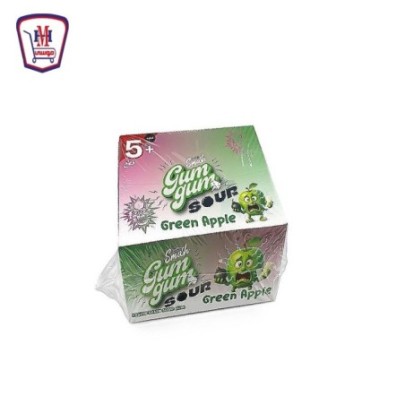 كيمتزو سماش جم جم لبان ساور محشو عسل نكهه التفاح علبه 100 قطعه + 5 قطع هديه